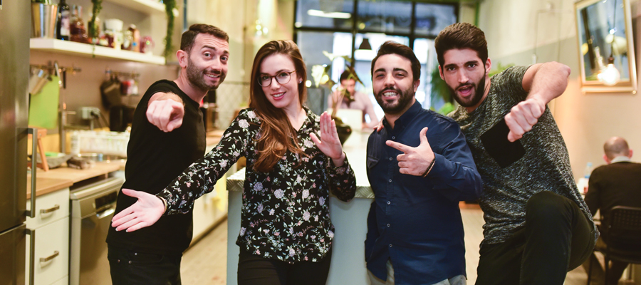 Team of La Vaca Coworking in Poble Sec neighboorhod of Barcelona