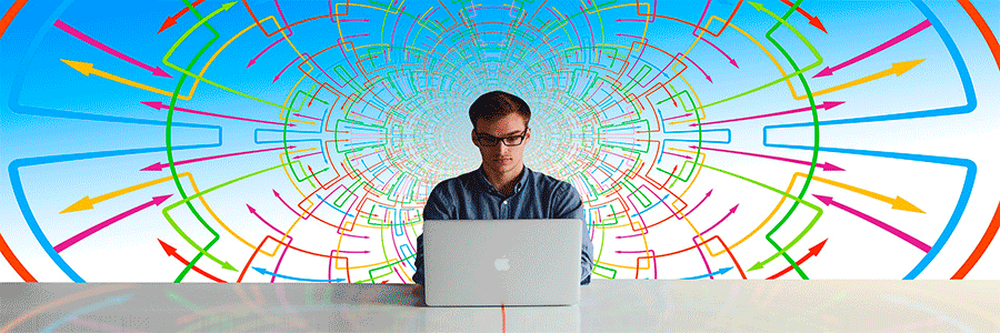 Worker focused for achieve a better work-life balance
